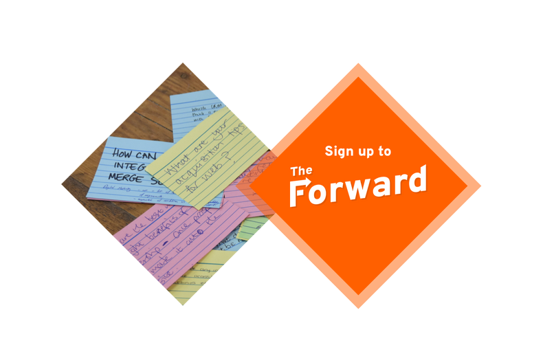 Keep in touch with our monthly newsletter The Forward