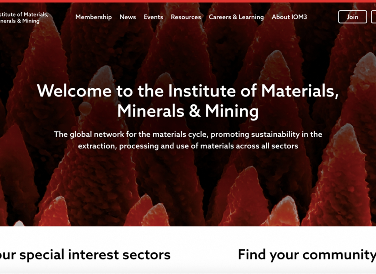 IOM3 - Institute of Materials, Minerals & Mining