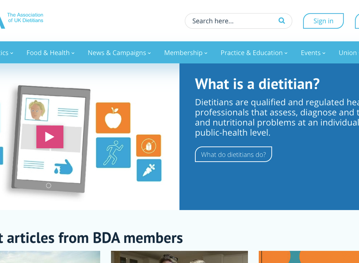 British Dietetic Association - BDA